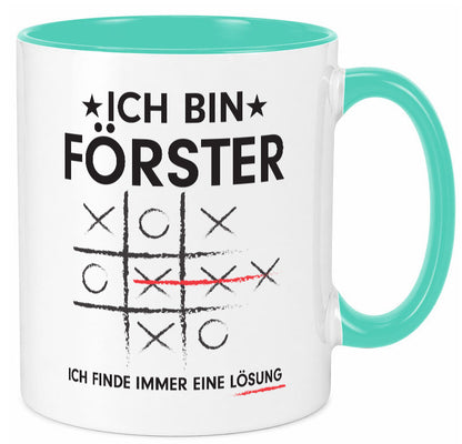 Lösung finden: Förster | Forst Arbeit v2 lustiger Spruch Geschenk Kollegen Büro Tasse
