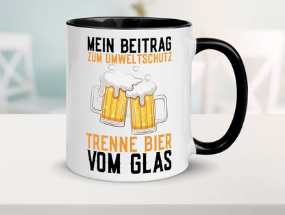 Beitrag zum Umweltschutz | Biertrinker Party Pils lustiger Spruch Geschenk