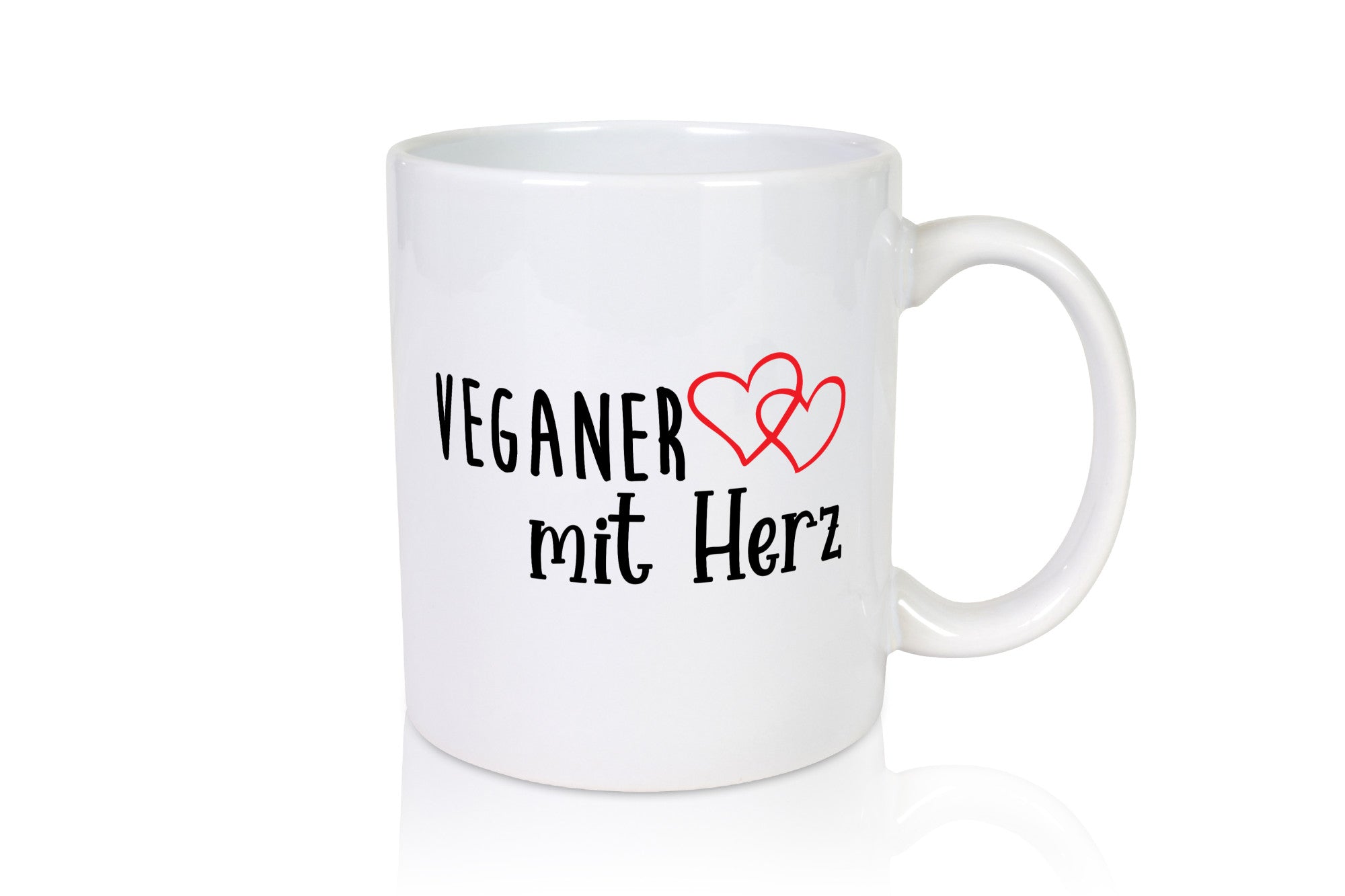 Veganer mit Herz | ich liebe Tiere Humor Tierliebhaber Geschenkidee Tasse