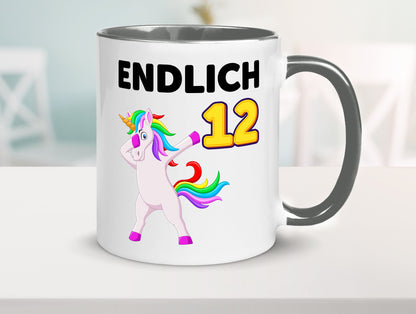 12. Geburtstag | endlich 12 Jahre Einhorn Mädchen lustig Geschenkidee Geschenk