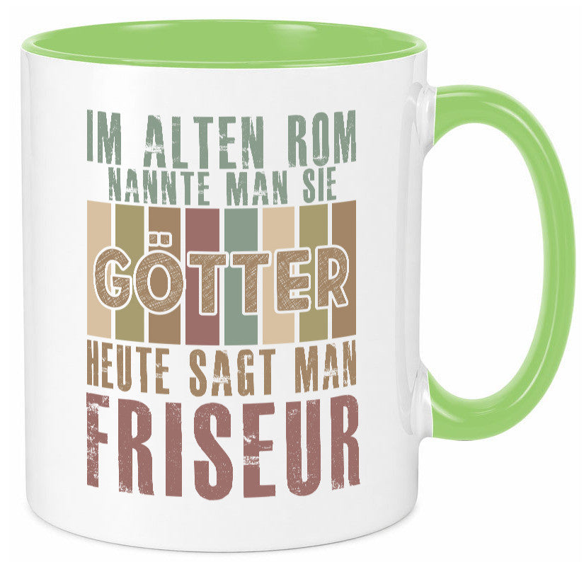 Heute sagt man: Friseur | Frisör Geschenkidee Humor Tasse