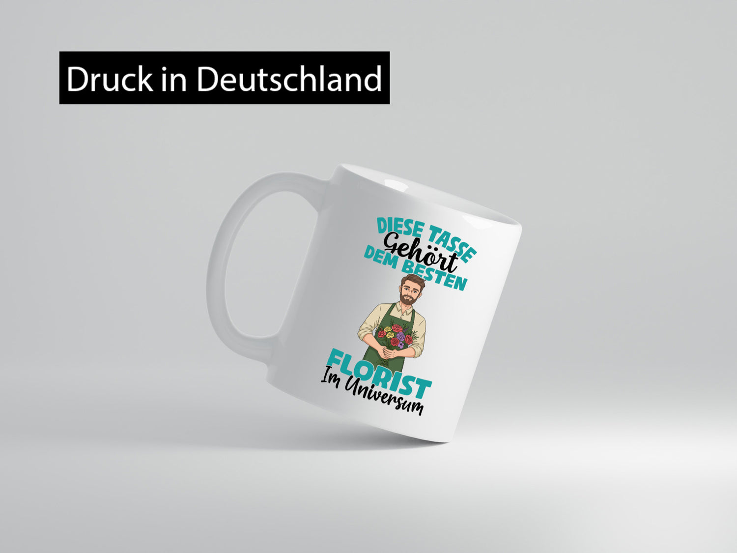 Im Universum: Florist | Blumen Verkäufer Geschenkidee Humor Tasse