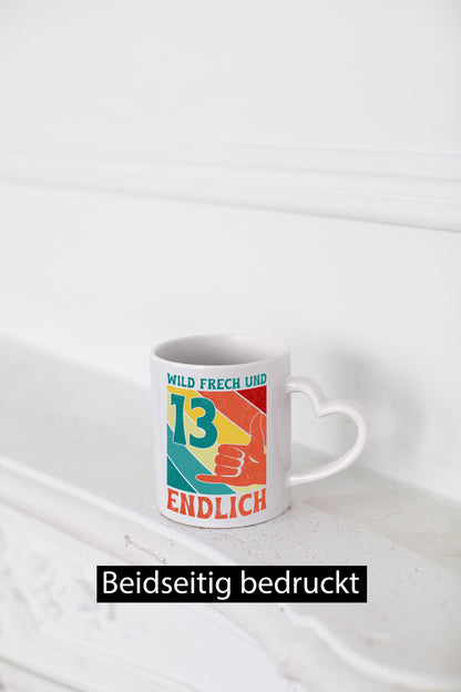 13. Geburtstag | 13 Jahre Wild und Frech Humor Geschenkidee Tasse