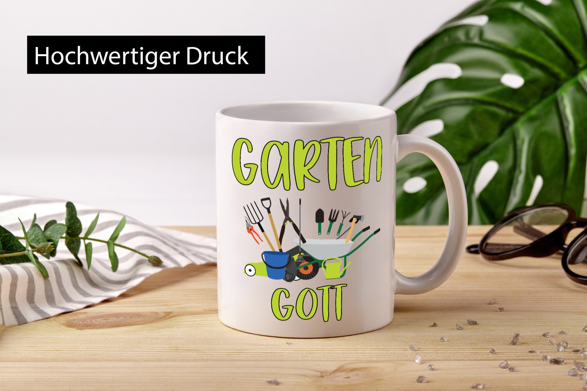 Garten Gott | Gärtner Gartenarbeit Humor Arbeit Kollegen Büro Geschenkidee Tasse