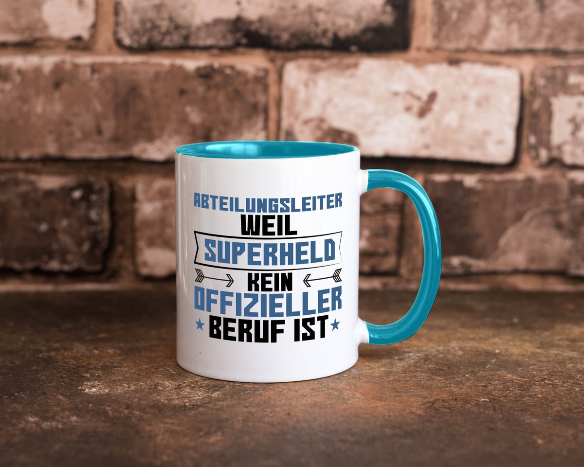 Superheld Abteilungsleiter| Führungskraft Geschenkidee Humor Tasse