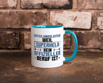 Superheld Abteilungsleiter| Führungskraft Geschenkidee Humor Tasse