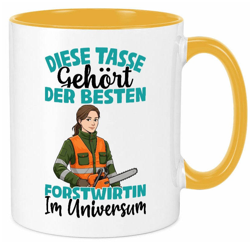 Im Universum: Forstwirtin | Forst Wirtin Geschenkidee Humor Tasse