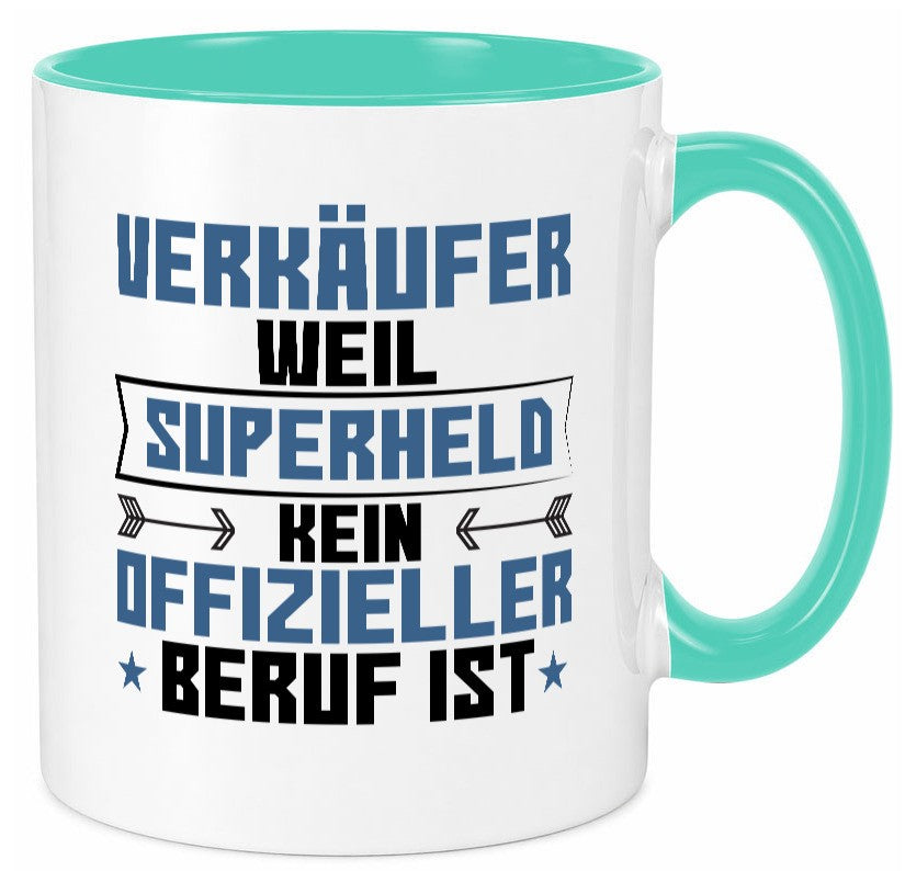 Superheld Verkäufer | Kollege Verkaufsjob Geschenkidee Arbeit Kollegen Büro Tasse