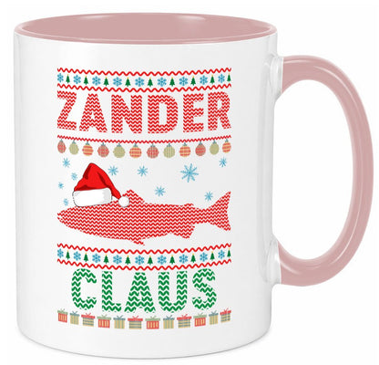 Zander Claus | Weihnachten Ugly Christmas Angler v2 Geschenkidee Humor Tasse