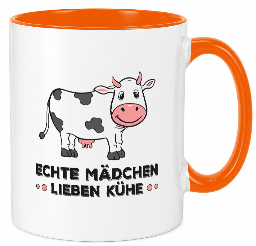 Echte mädchen lieben Kühe | Farm Farmer Bauer lustiger Spruch Geschenk Humor
