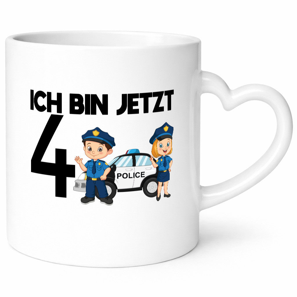 Ich bin jetzt 4 | Polizei 4. Geburtstag Jähriger Geschenk Geschenkidee lustiger