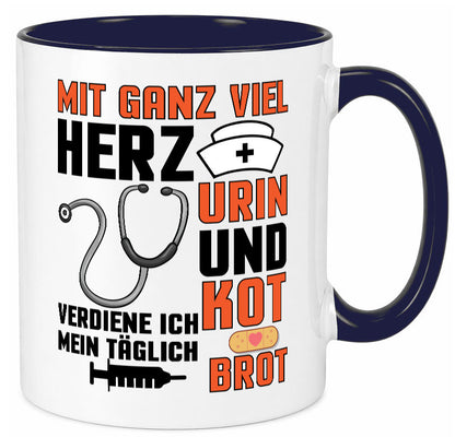 Verdiene mein Täglich Brot | Krankenschwester Krankenhaus lustiger Spruch Tasse