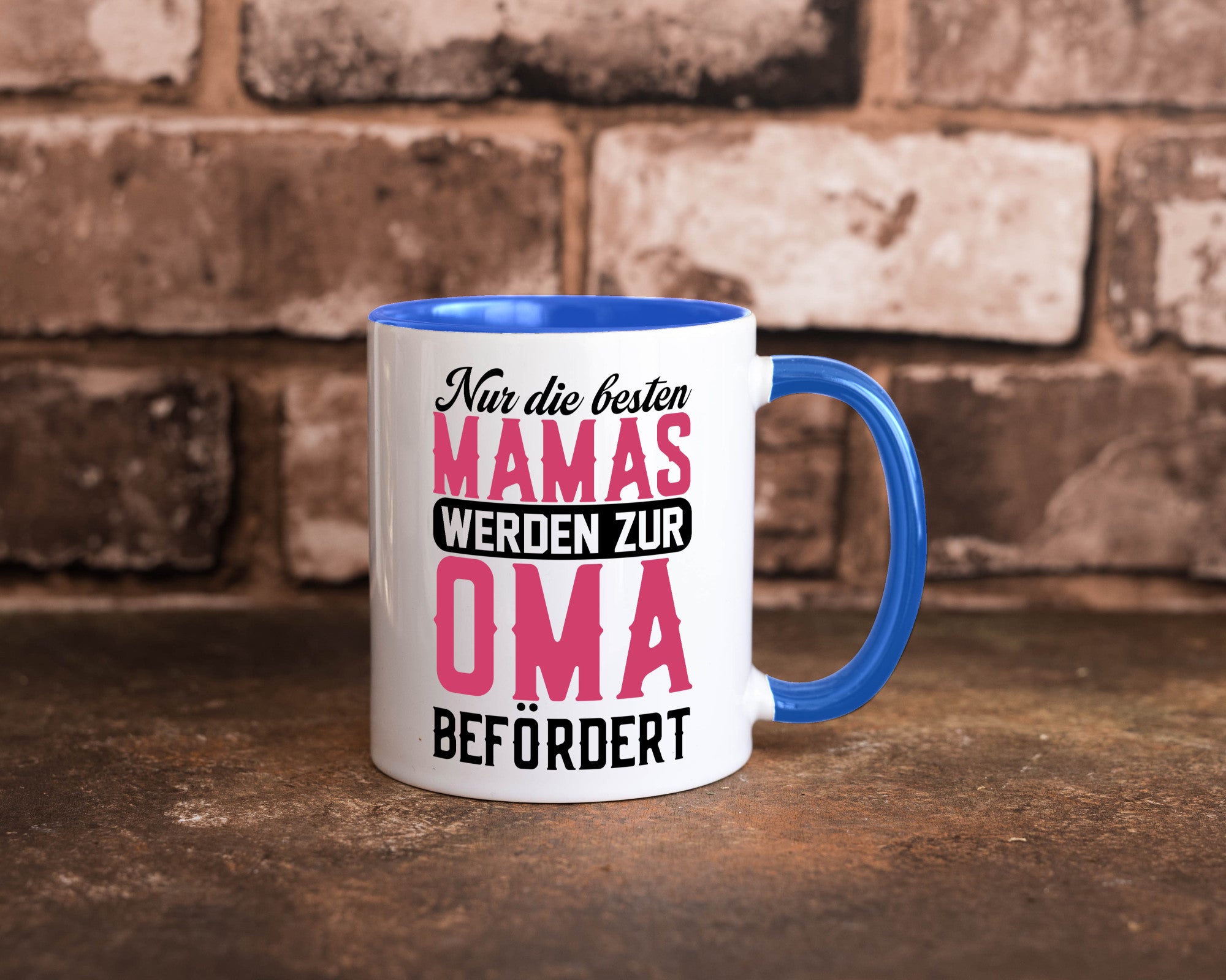 Beste Mama wird zur Oma befördert | Großmutter lustiger Spruch Geschenk Familie