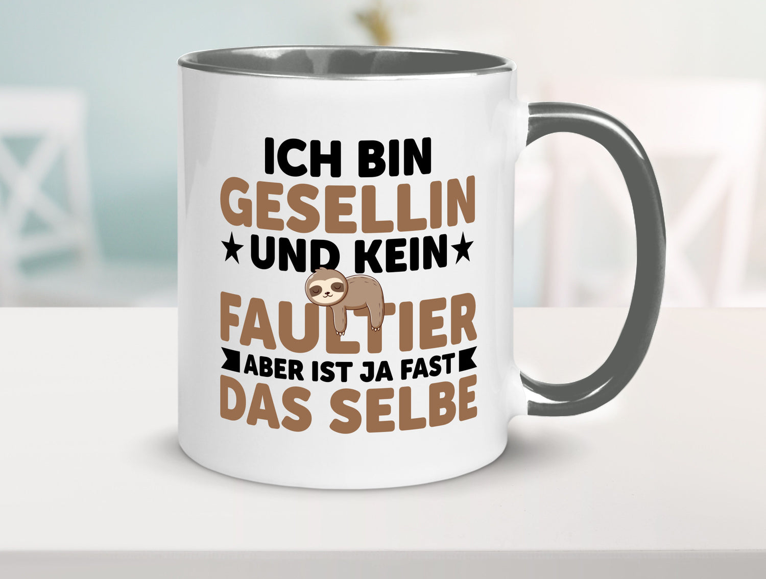 Ich bin kein Faultier: Gesellin | Handwerkerinnen v2 Geschenkidee Tierliebhaber