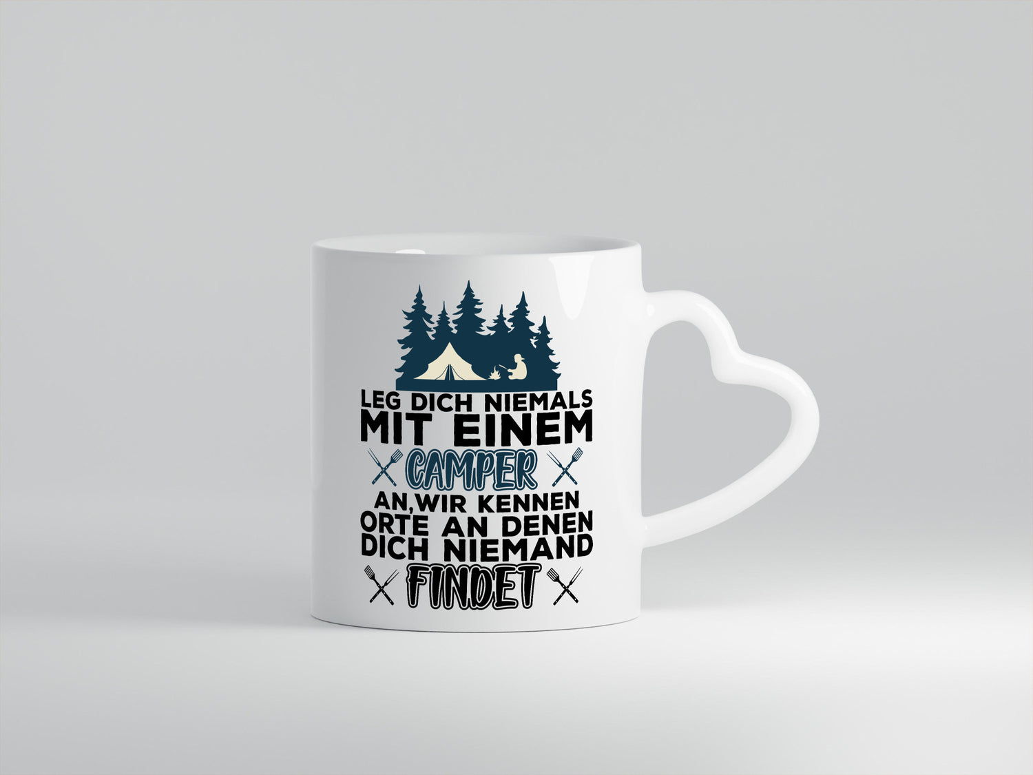 Camper Humor | Spruch Tasse Camping schwarzer Geschenk Geschenkidee lustiger