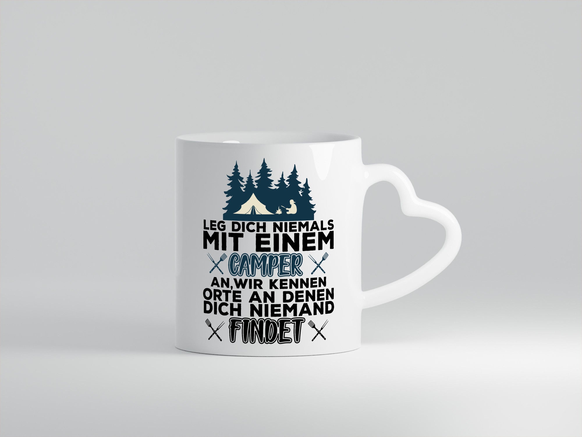 Camper Humor | Spruch Tasse Camping schwarzer Geschenk Geschenkidee lustiger