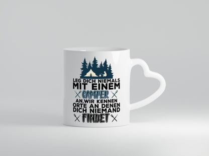 Camper Humor | Spruch Tasse Camping schwarzer Geschenk Geschenkidee lustiger