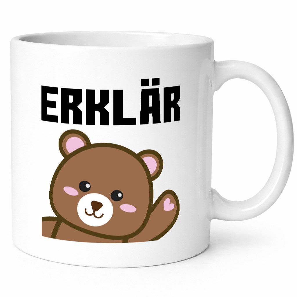 Erklär Bär | süße Tasse lustiger Spruch Lehrer Geschenk Humor Geschenkidee