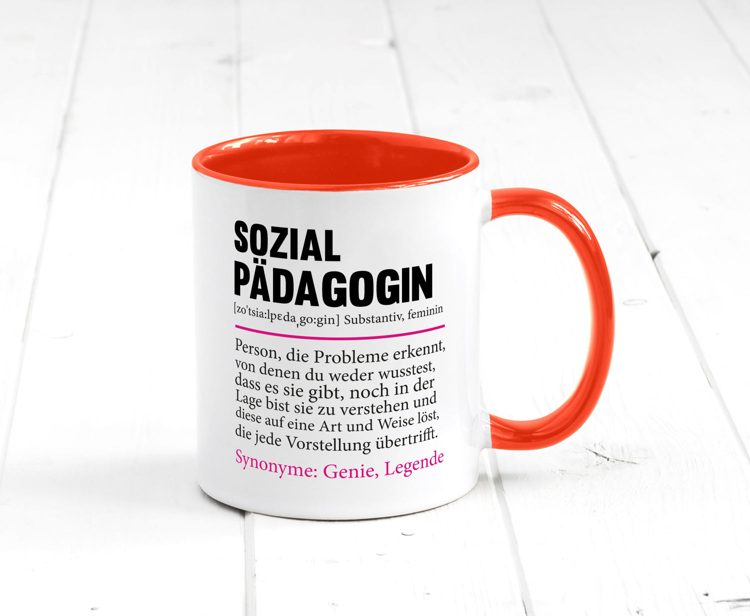 Sozialpädagogin | Spruch lustig Humor Pädagogin v2 Geschenkidee Geschenk Tasse