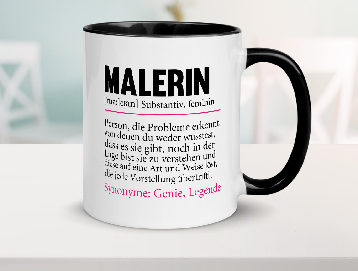 Malerin | Spruch Beruf lustig Malerinnen Humor Arbeit Kollegen Büro