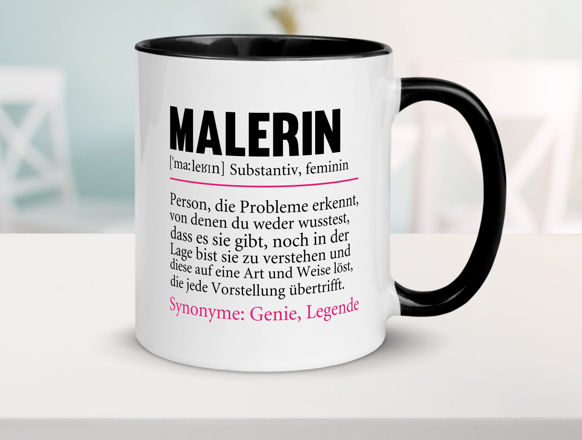Malerin | Spruch Beruf lustig Malerinnen Humor Arbeit Kollegen Büro