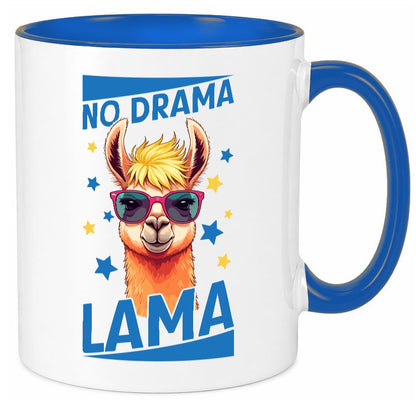 No Drama Lama | Alpaka mit Sonnenbrille Geschenk Humor Geschenkidee lustiger Tasse