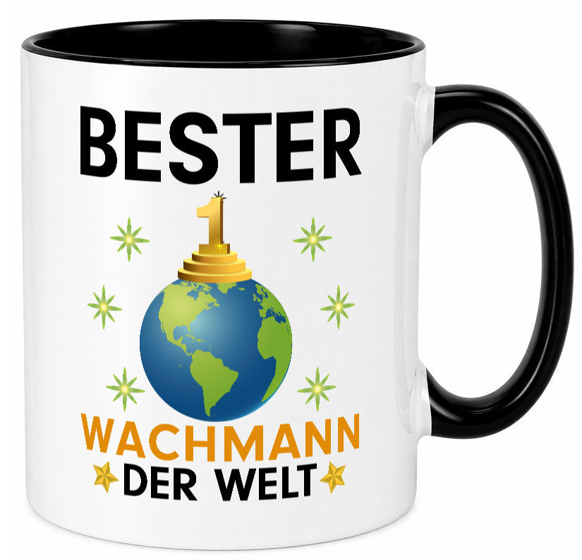 Welt Bester Wachmann | Wachpersonal Nachtwächter Humor Geschenkidee Tasse