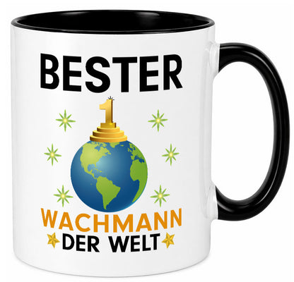 Welt Bester Wachmann | Wachpersonal Nachtwächter Humor Geschenkidee Tasse