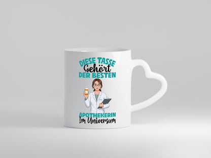 Im Universum: Apothekerin | Apotheke Pharmazie lustiger Spruch Geschenk Humor