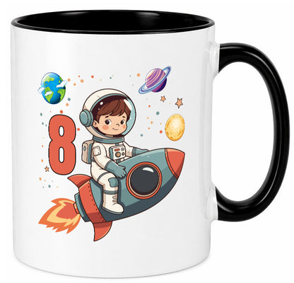 8. Geburtstag | 8 Jahre Astronaut Weltraum Humor Geschenkidee Tasse