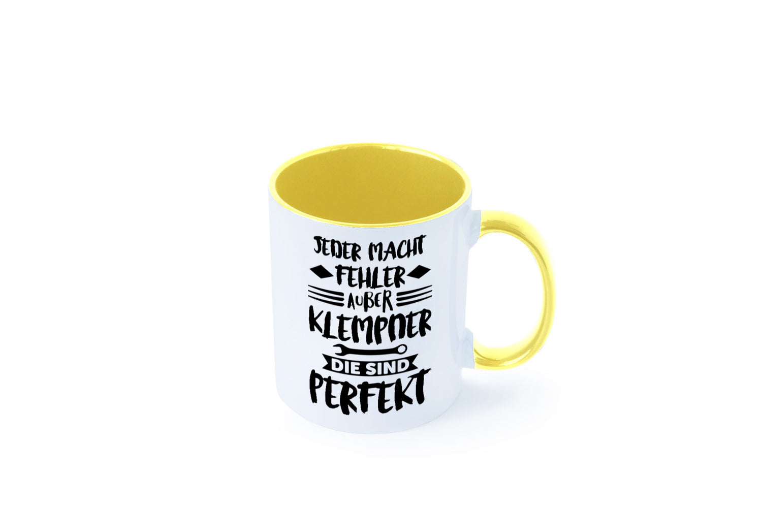 Jeder macht fehler nur Klempner sind Perfekt Humor Geschenkidee Tasse