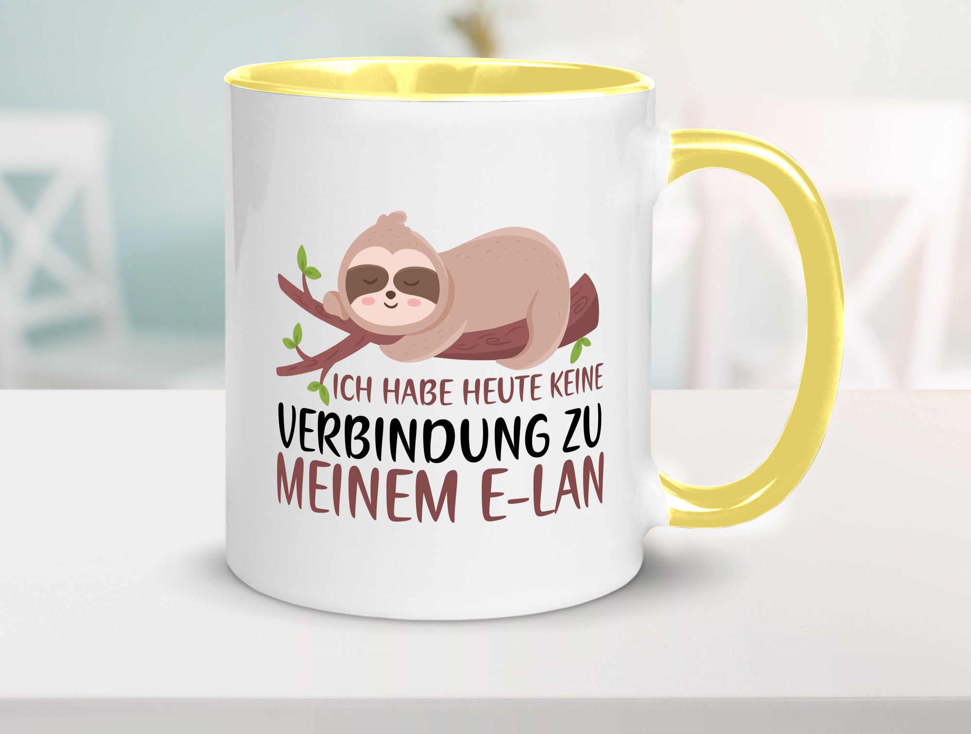 Verbindung zum Elan | WLAN Faultier Faulpelz Laufband Humor Tierliebhaber