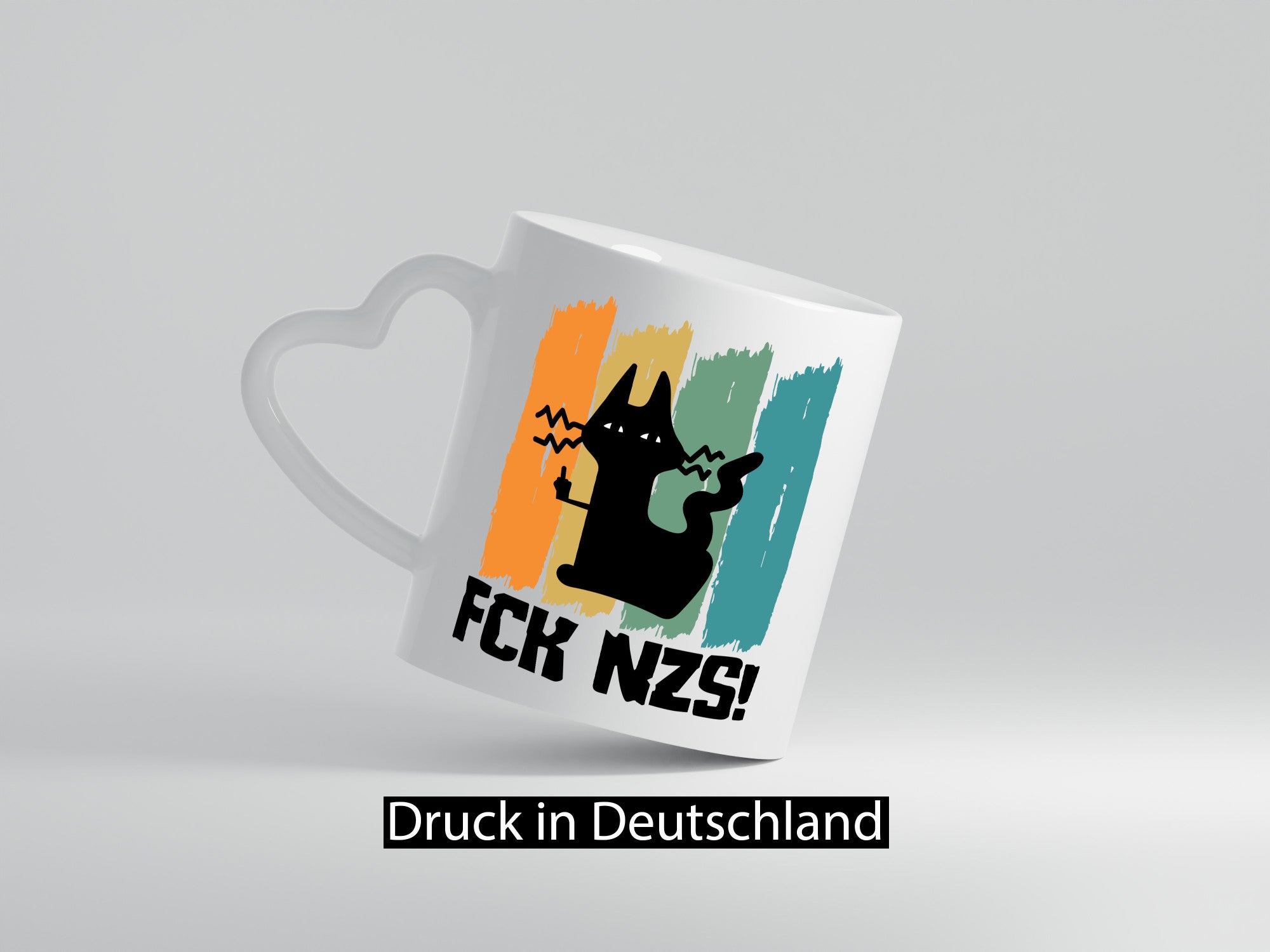 FCK NZS! | Katze Geschenkidee Tierliebhaber Humor Tasse