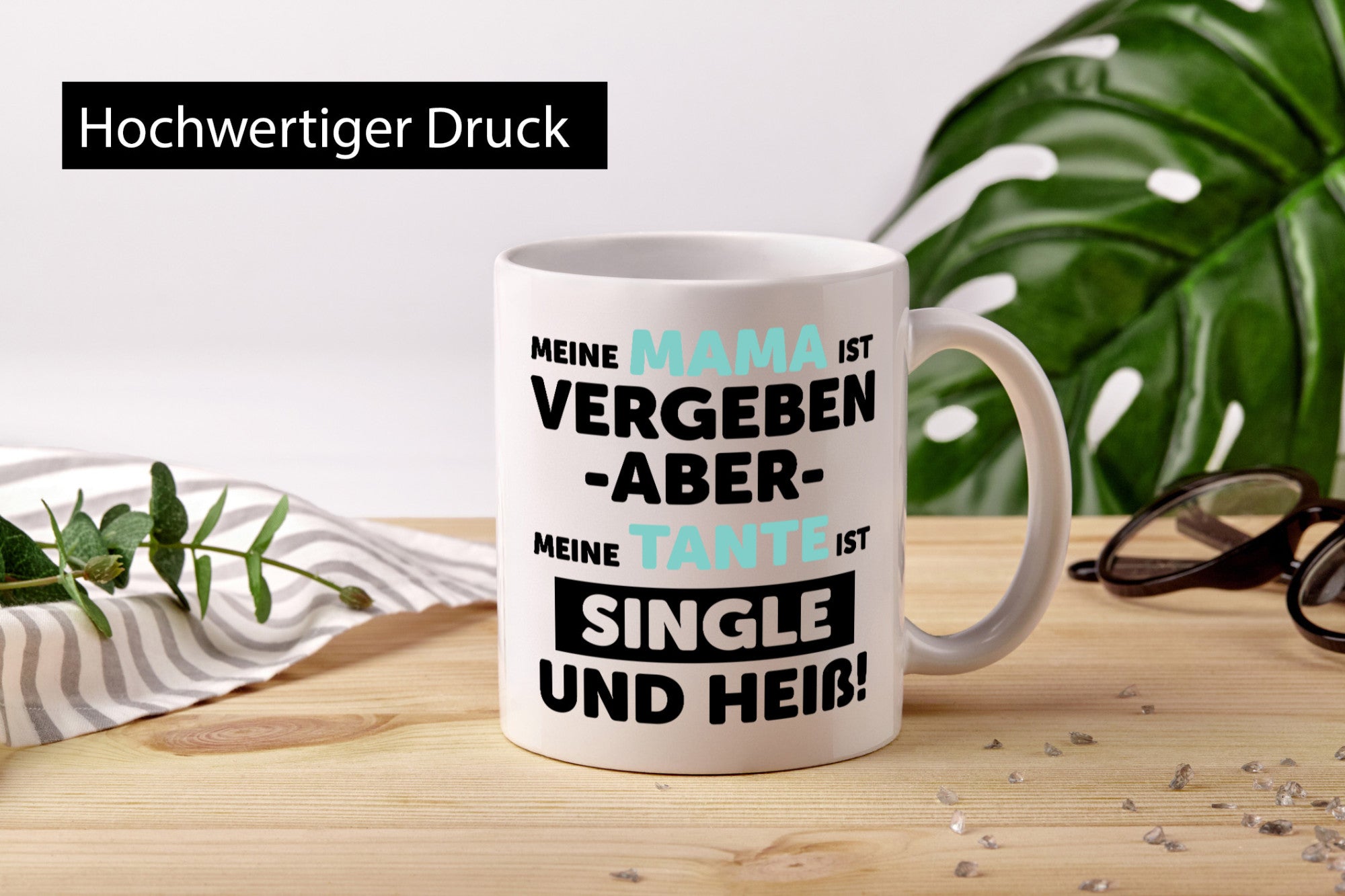 Meine Mama ist Vergeben | Heiße Tante Single Geschenkidee Familie Humor Tasse