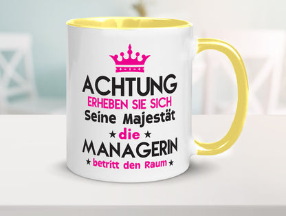 Seine Majestät Managerin | Management lustig Humor Geschenkidee Geschenk Tasse