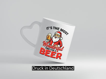 Its a wonderfull time for Beer | Ugly Christmas Bier v2 Humor Geschenkidee Tasse
