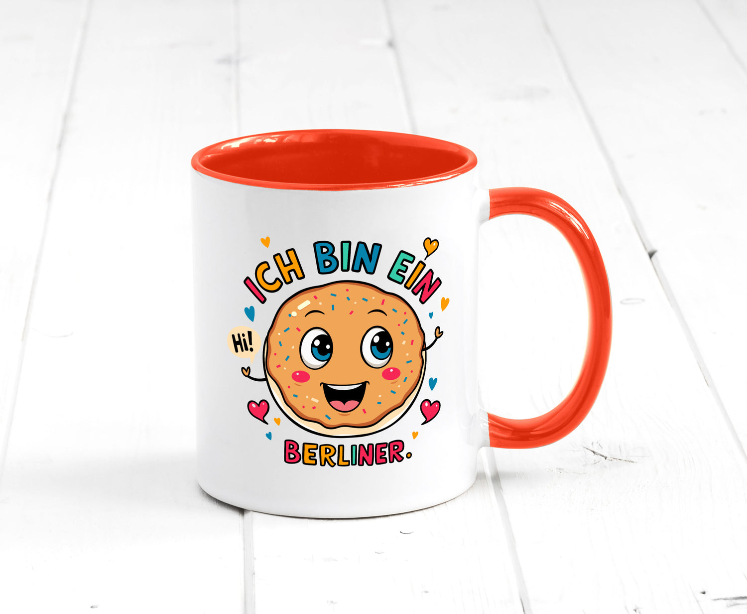 Ich bin ein Berliner | Krapfen Pfannkuchen Humor Geschenkidee Tasse