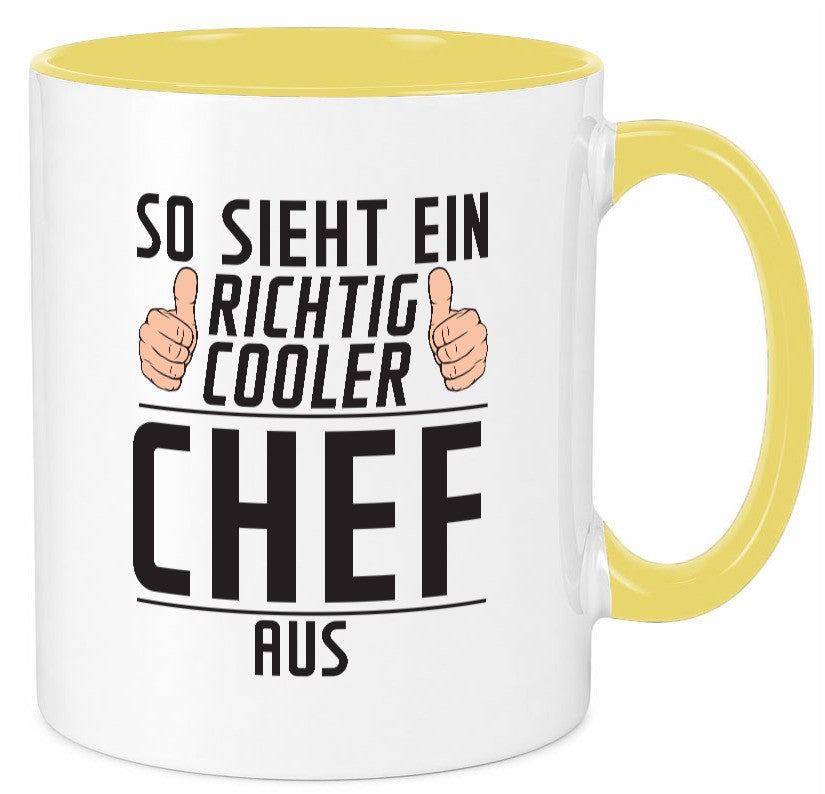 Richtig Cooler Chef | Führungskraft Vorgesetzter lustig Arbeit Kollegen Büro Tasse