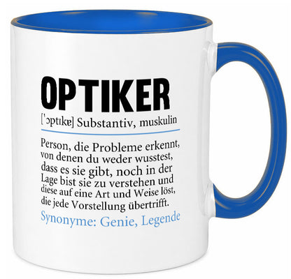 Optiker | Spruch Augenoptiker Beruf Humor v2 lustiger Geschenk Arbeit Kollegen