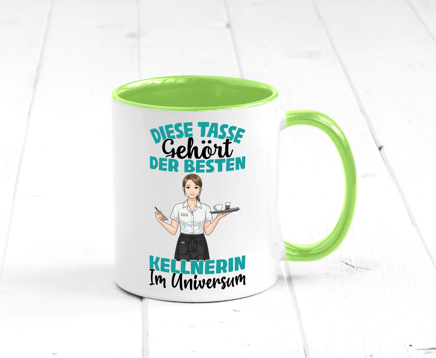 Im Universum: Kellnerin | Beruf kellnern Bedienung Geschenkidee Arbeit Kollegen