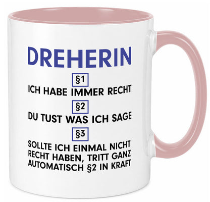 Ich habe immer Recht Dreherin | Fräser Dreher v2 lustig Humor Geschenkidee