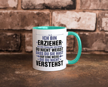 Löse Probleme: Erzieher | Pädagoge Schule v2 lustiger Spruch Geschenk Humor
