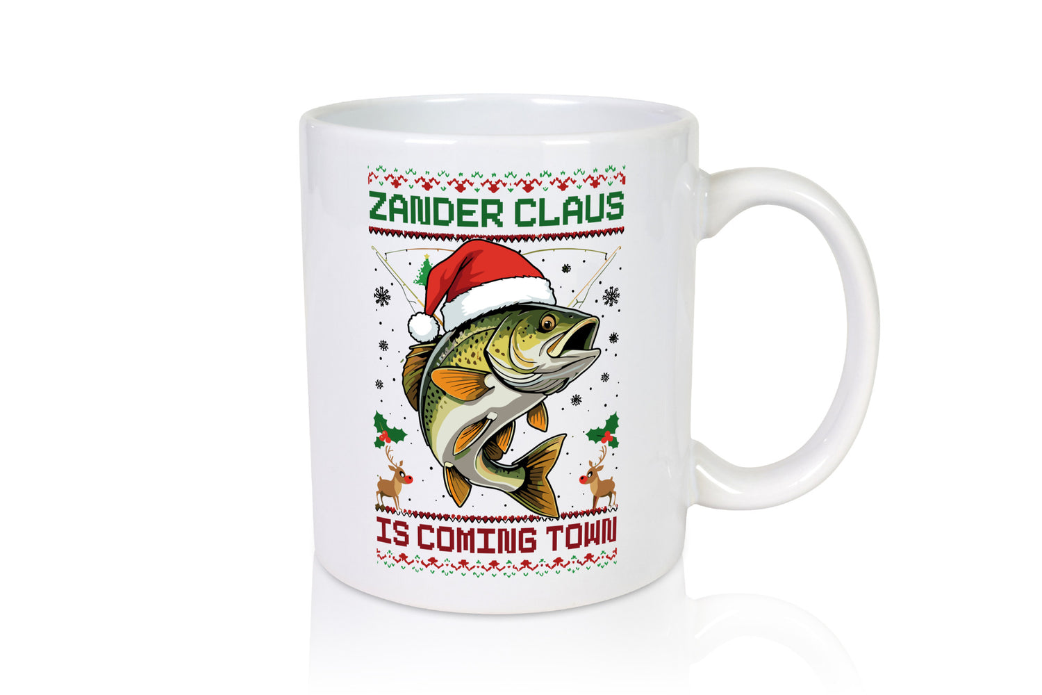 Zander Claus | Ugly Christmas Angler Geschenk Humor Geschenkidee lustiger