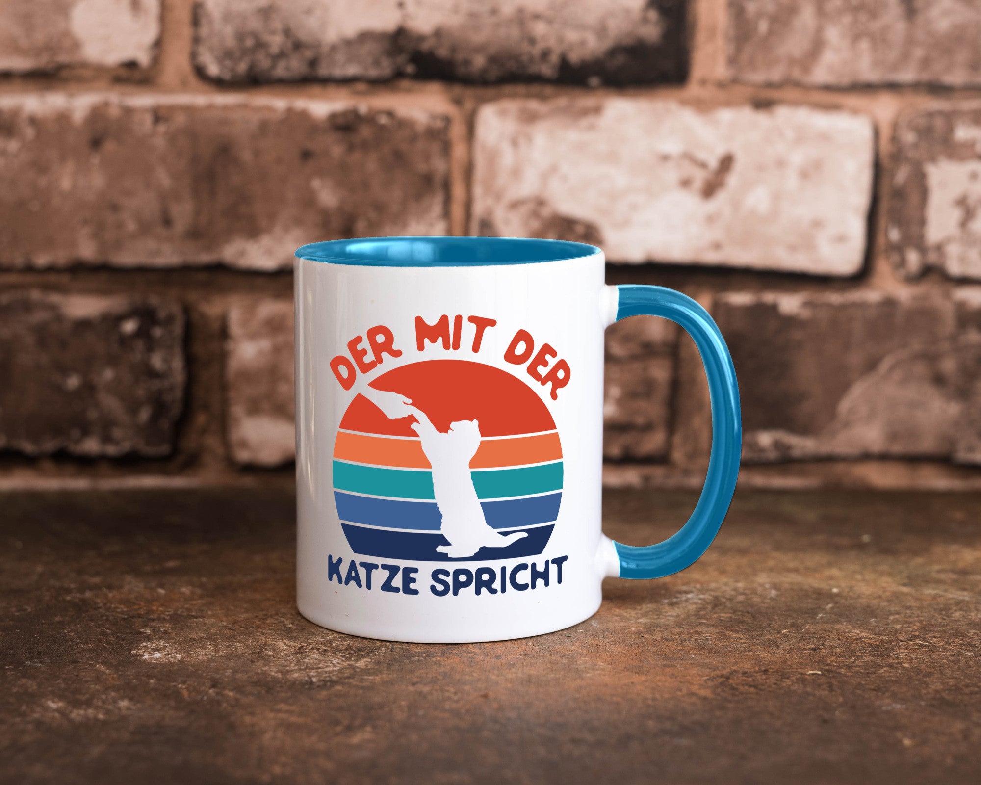 Der mit Katze Spricht | Katzenliebhaber Humor Tierliebhaber Geschenkidee Tasse