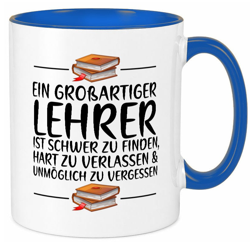 Großartiger Lehrer schwer zu finden | Schule Beste lustiger Spruch Geschenk Tasse