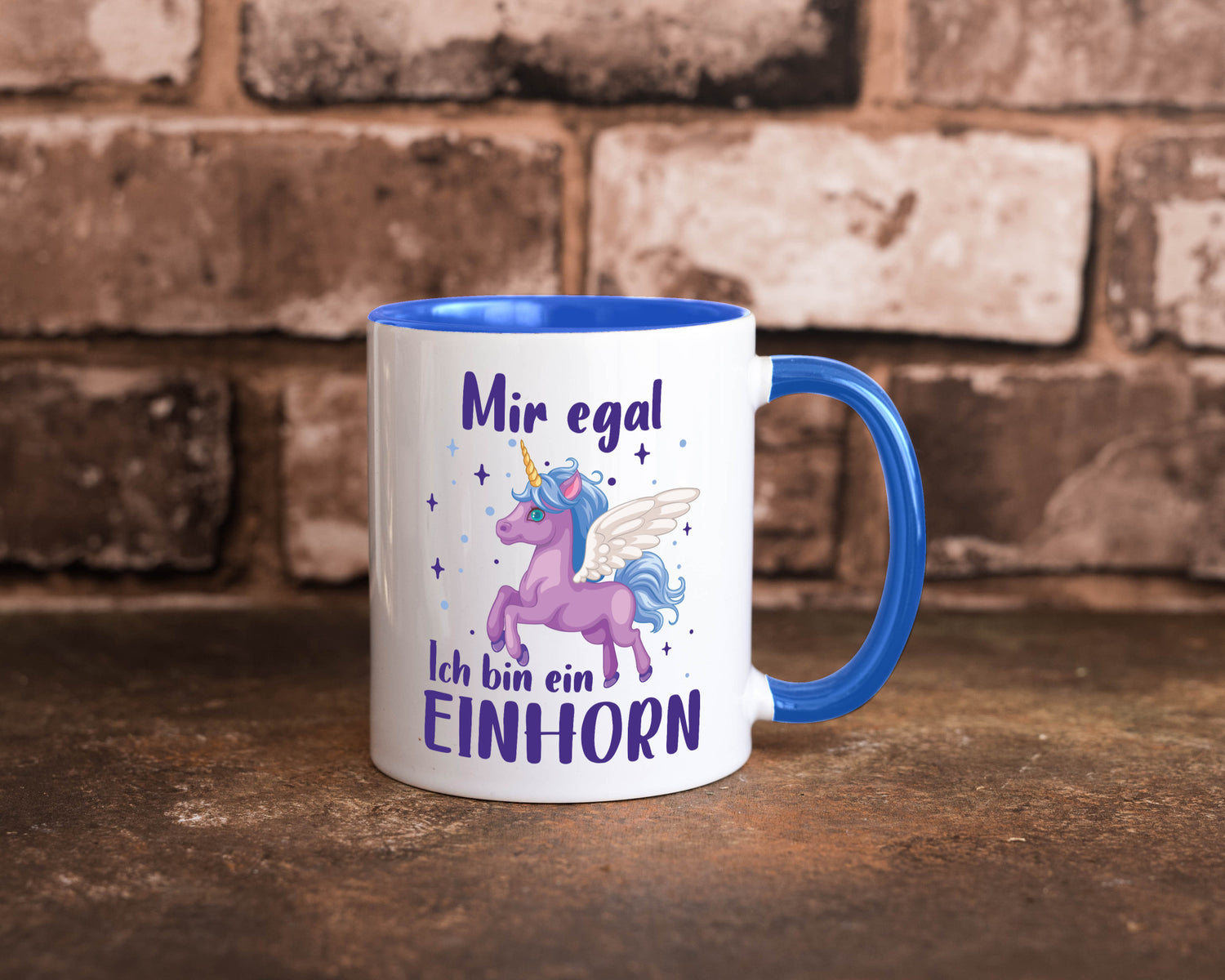Mir egal, ich bin ein Einhorn | lustig Humor Geschenkidee Geschenk Tasse
