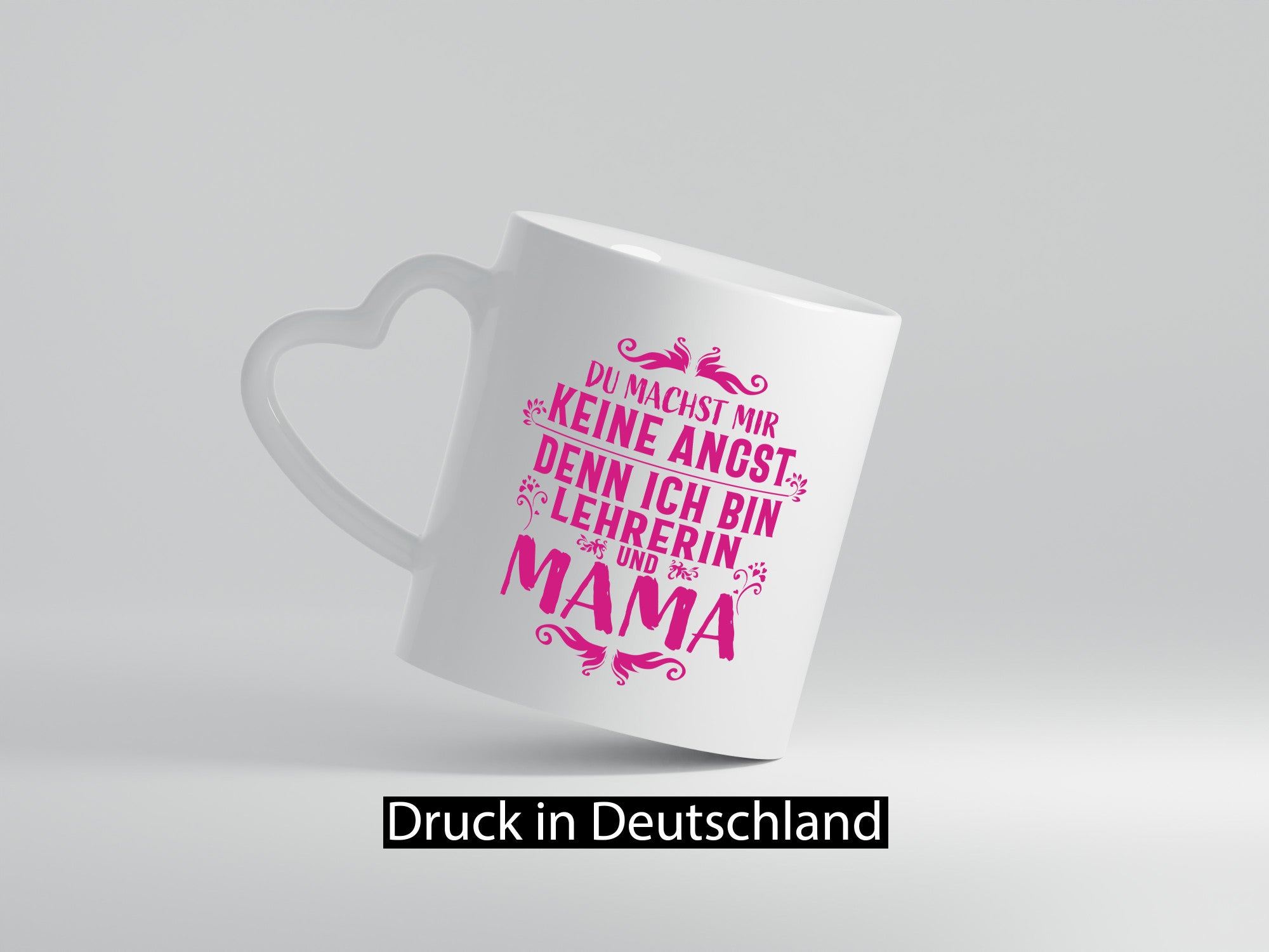 Lehrerin und Mama, keine Angst | Blümchen Herzchen lustig Familie Geschenkidee
