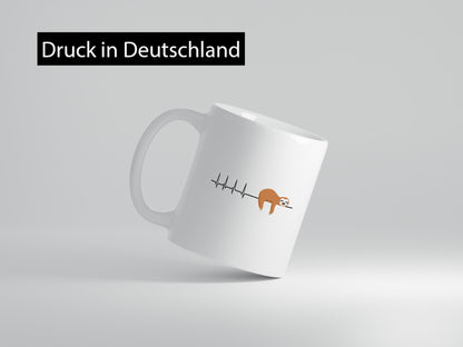 Herzschlag Faultier | Faulheit Morgenmuffel faul Humor Tierliebhaber