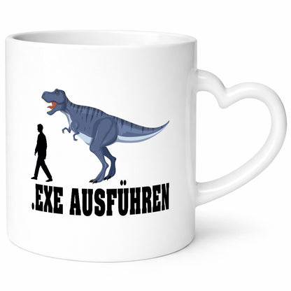 Exe Ausführen | Dinosaurier lustiger Spruch Geschenk Humor Geschenkidee Tasse