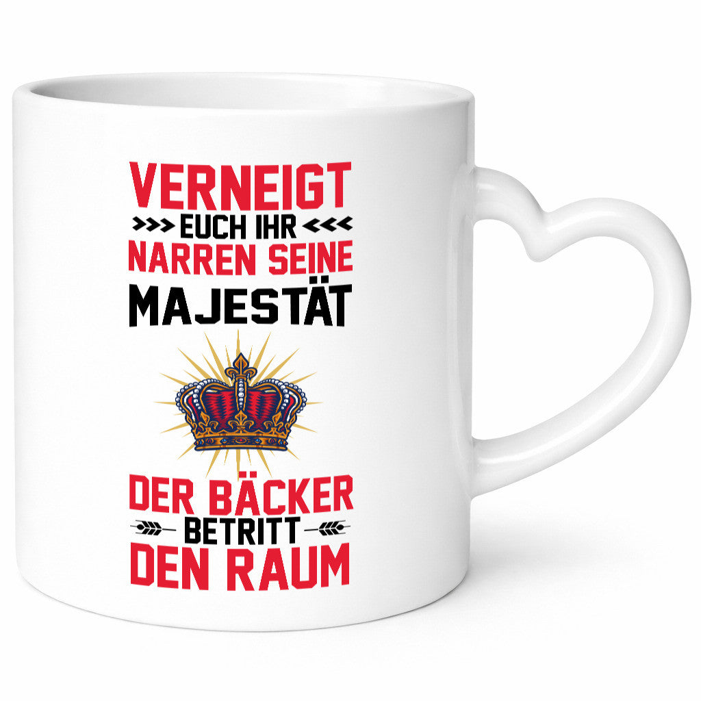Verneigt euch ihr Narren der Bäcker betritt den Raum lustiger Spruch Geschenk